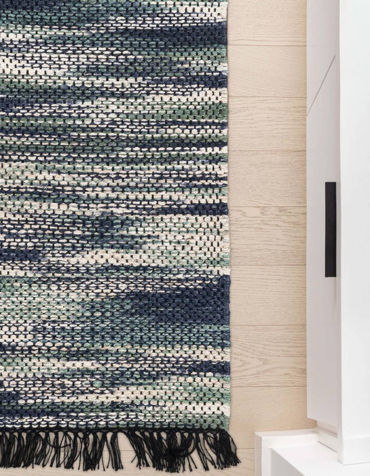Detail image of 2' x 5' 1 Hand Woven Chunky Jute Runner Rug