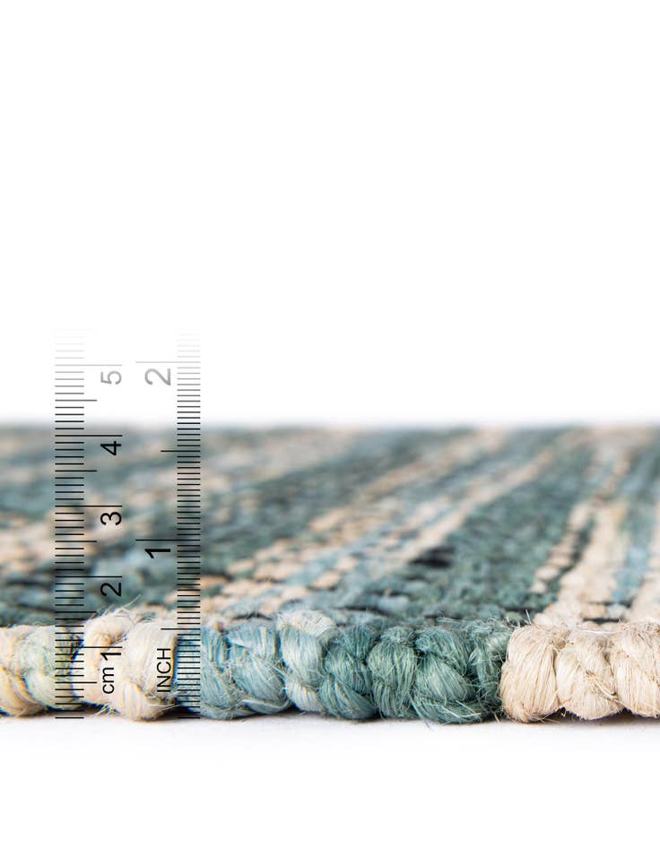 Detail image of 2' x 5' 1 Hand Woven Chunky Jute Runner Rug