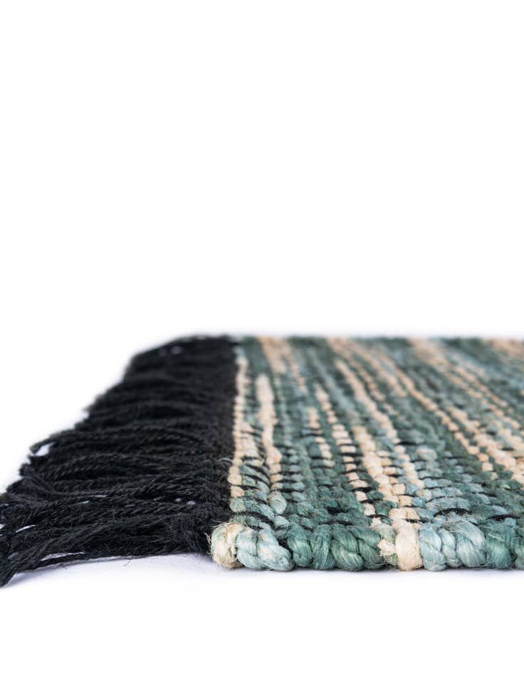 Detail image of 2' x 5' 1 Hand Woven Chunky Jute Runner Rug
