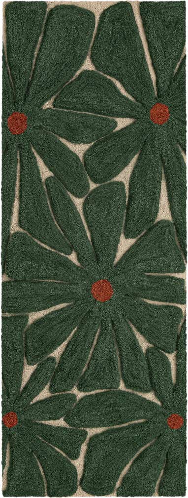 2' x 8' Handtufted Wool Runner Rug