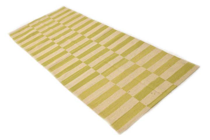 2' 7 x 6' 9 Hand Woven Kilim Modern Wool Runner Rug