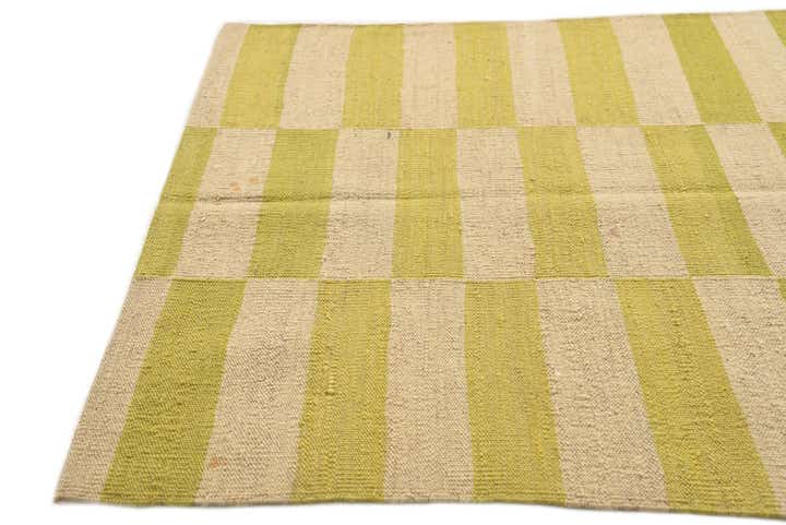 2' 7 x 6' 9 Hand Woven Kilim Modern Wool Runner Rug