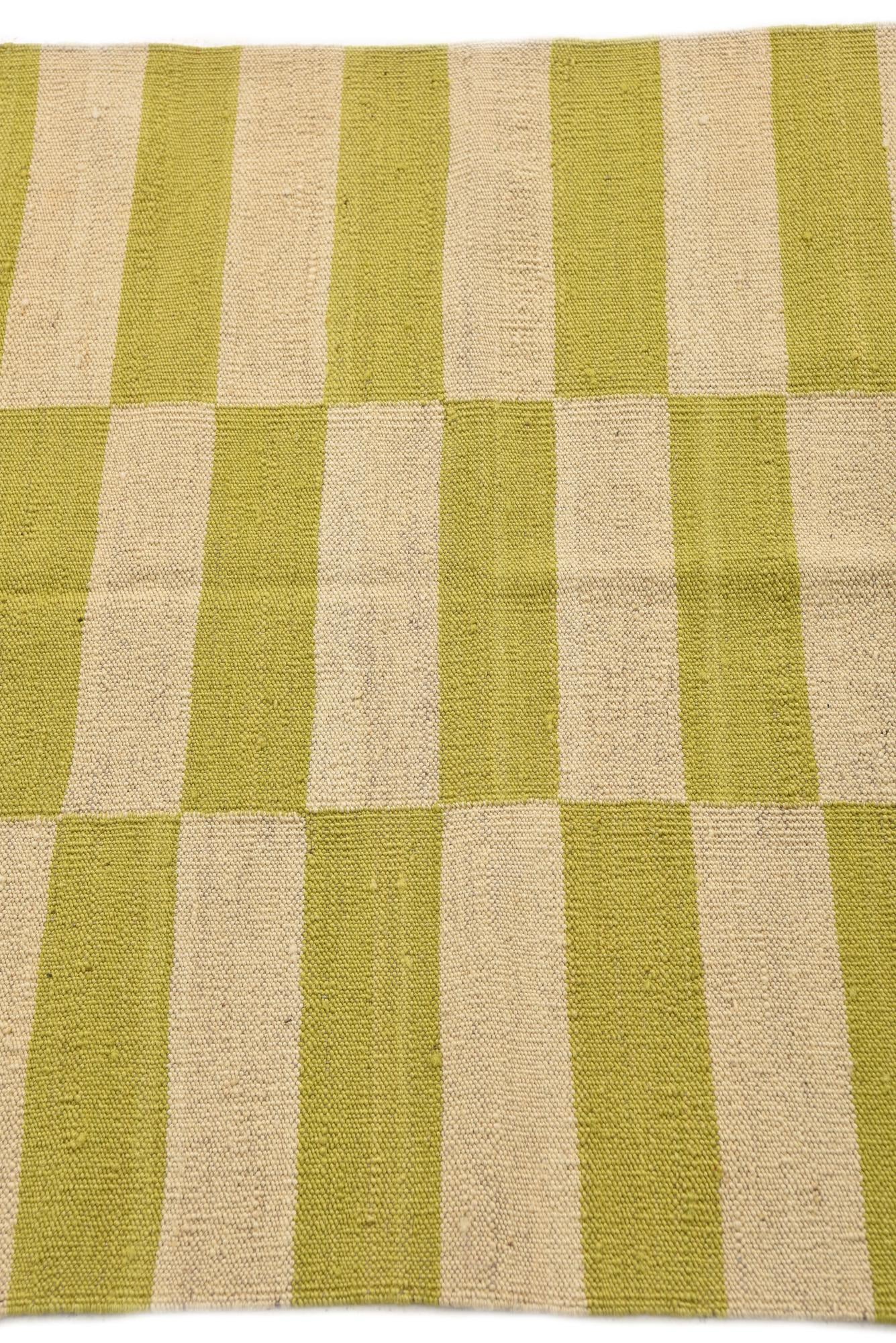 2' 7 x 6' 9 Hand Woven Kilim Modern Wool Runner Rug