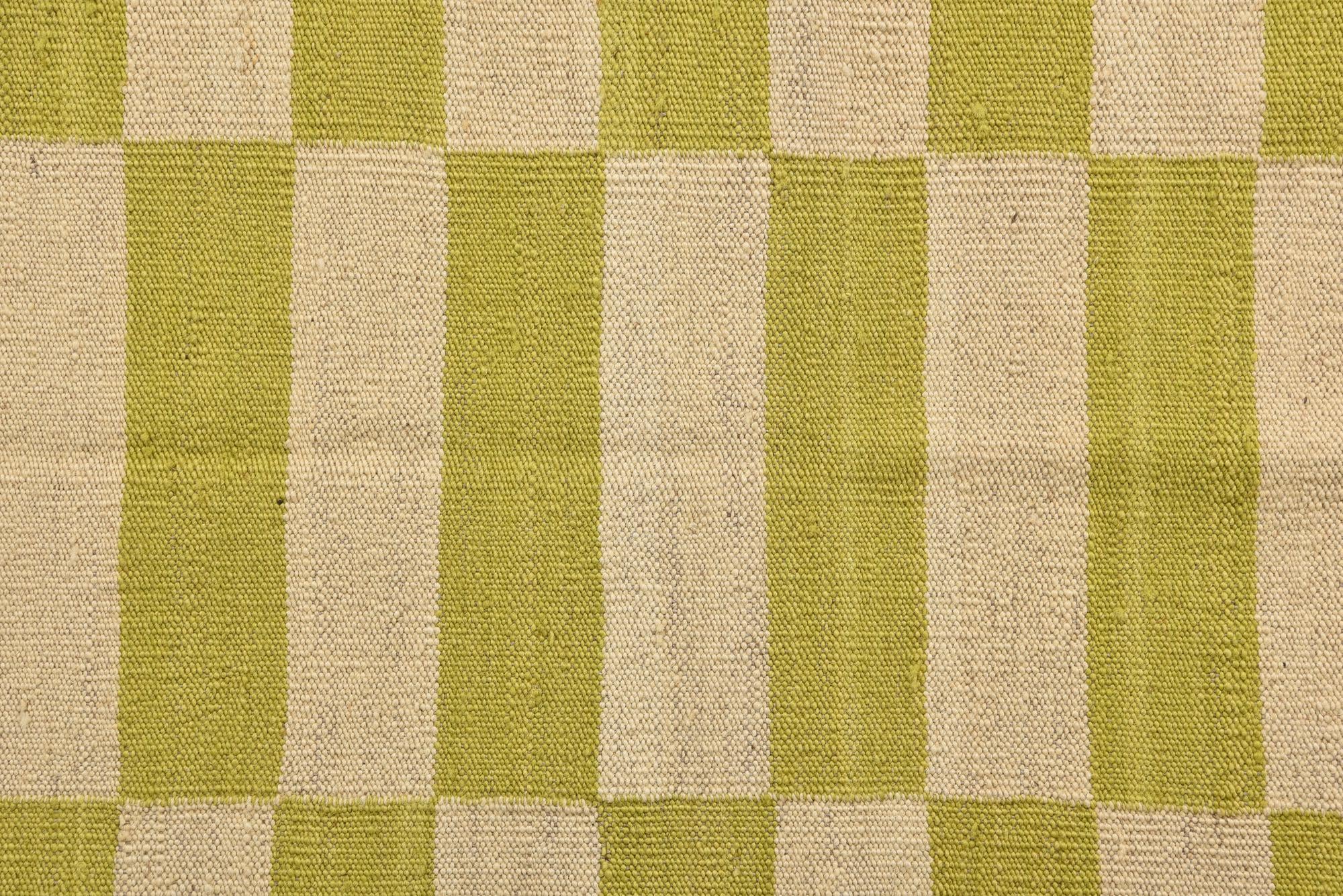 2' 7 x 6' 9 Hand Woven Kilim Modern Wool Runner Rug