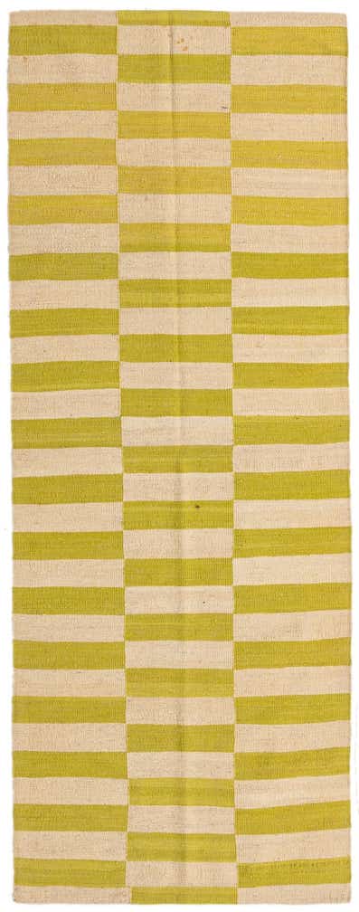 2' 7 x 6' 9 Hand Woven Kilim Modern Wool Runner Rug