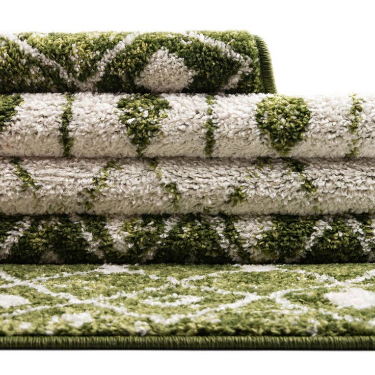 Detail image of 2' x 6' Moroccan Trellis Runner Rug