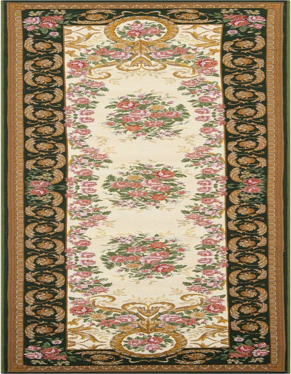 Detail image of 2' 7 x 10' Easy-Clean Traditional Indoor / Outdoor Runner Rug