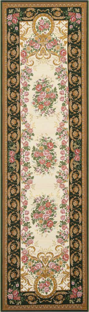 2' 7 x 10' Easy-Clean Traditional Indoor / Outdoor Runner Rug