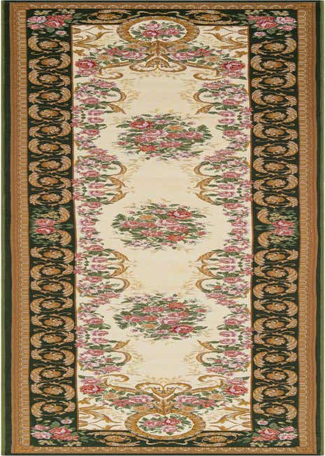 2' 7 x 12' Easy-Clean Traditional Indoor / Outdoor Runner Rug