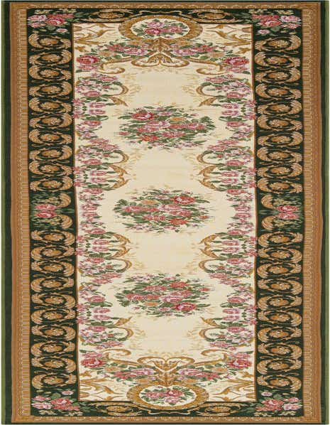 2' 7 x 12' Easy-Clean Traditional Indoor / Outdoor Runner Rug