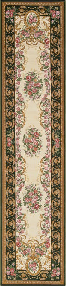 Detail image of 2' 7 x 12' Easy-Clean Traditional Indoor / Outdoor Runner Rug