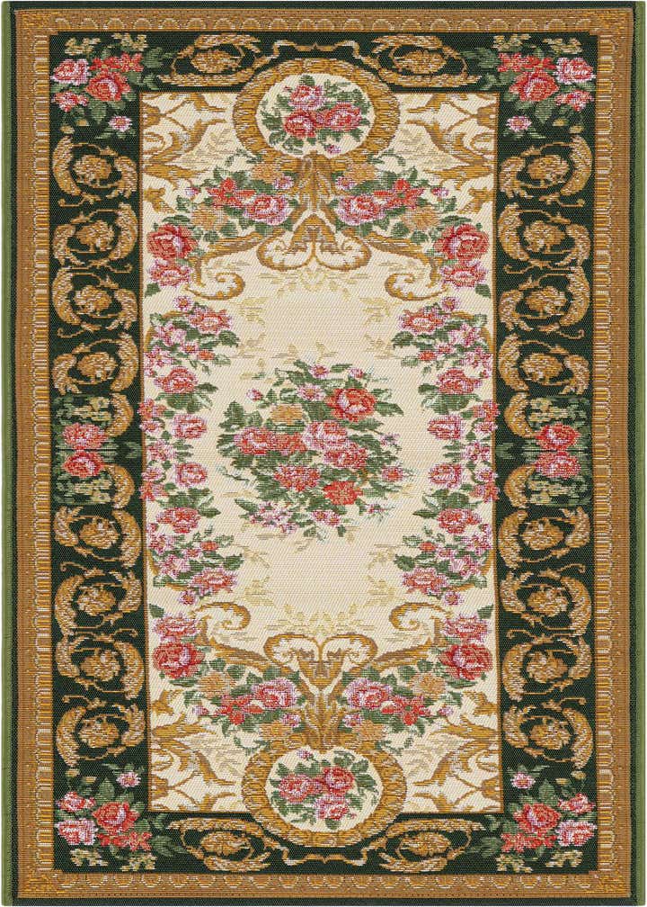2' x 5' Easy-Clean Traditional Indoor / Outdoor Runner Rug