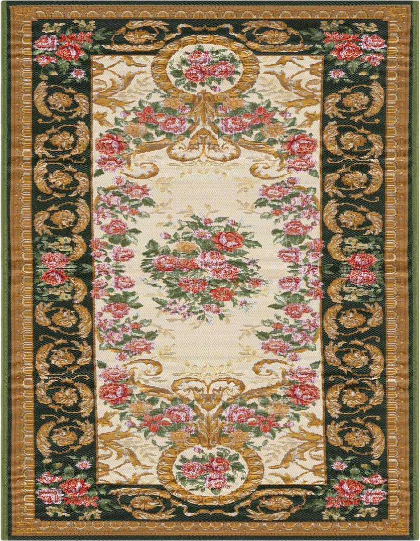2' x 5' Easy-Clean Traditional Indoor / Outdoor Runner Rug