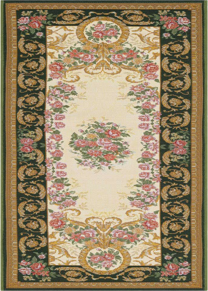 2' x 6' Easy-Clean Traditional Indoor / Outdoor Runner Rug