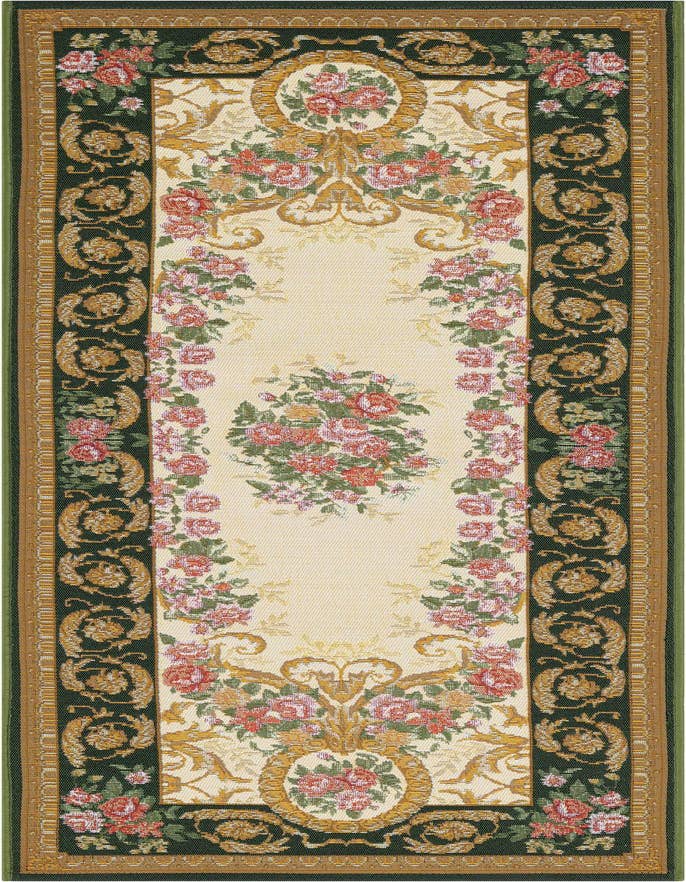 Detail image of 2' x 6' Easy-Clean Traditional Indoor / Outdoor Runner Rug
