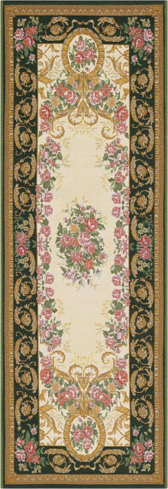 2' x 6' Easy-Clean Traditional Indoor / Outdoor Runner Rug
