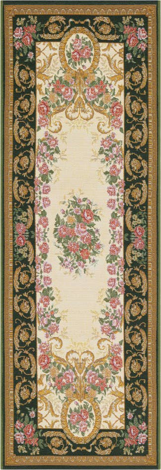 Detail image of 2' x 6' Easy-Clean Traditional Indoor / Outdoor Runner Rug