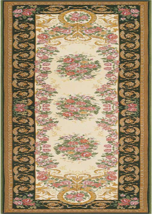 2' x 8' Easy-Clean Traditional Indoor / Outdoor Runner Rug