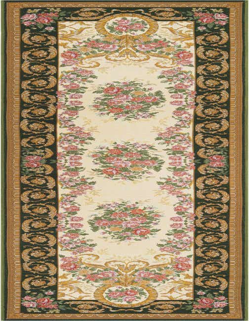 2' x 8' Easy-Clean Traditional Indoor / Outdoor Runner Rug