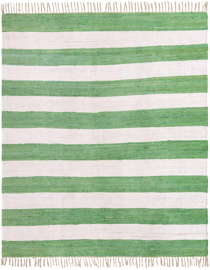 Detail image of 7' 10 x 7' 10 Hand Woven Chindi Rag Square Rug
