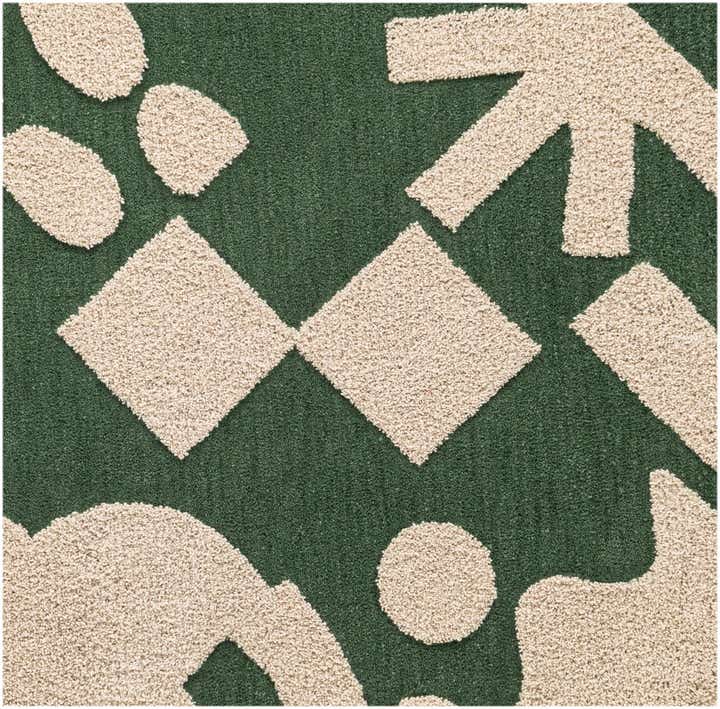 8' x 8' Handtufted Wool Square Rug