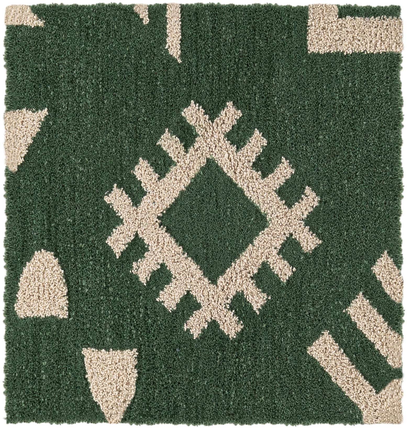8' x 8' Handtufted Wool Square Rug