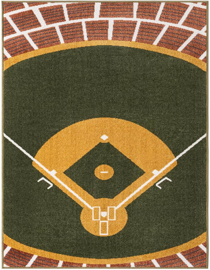 Detail image of 3' 3 x 5' 3 Sports Washable Rug