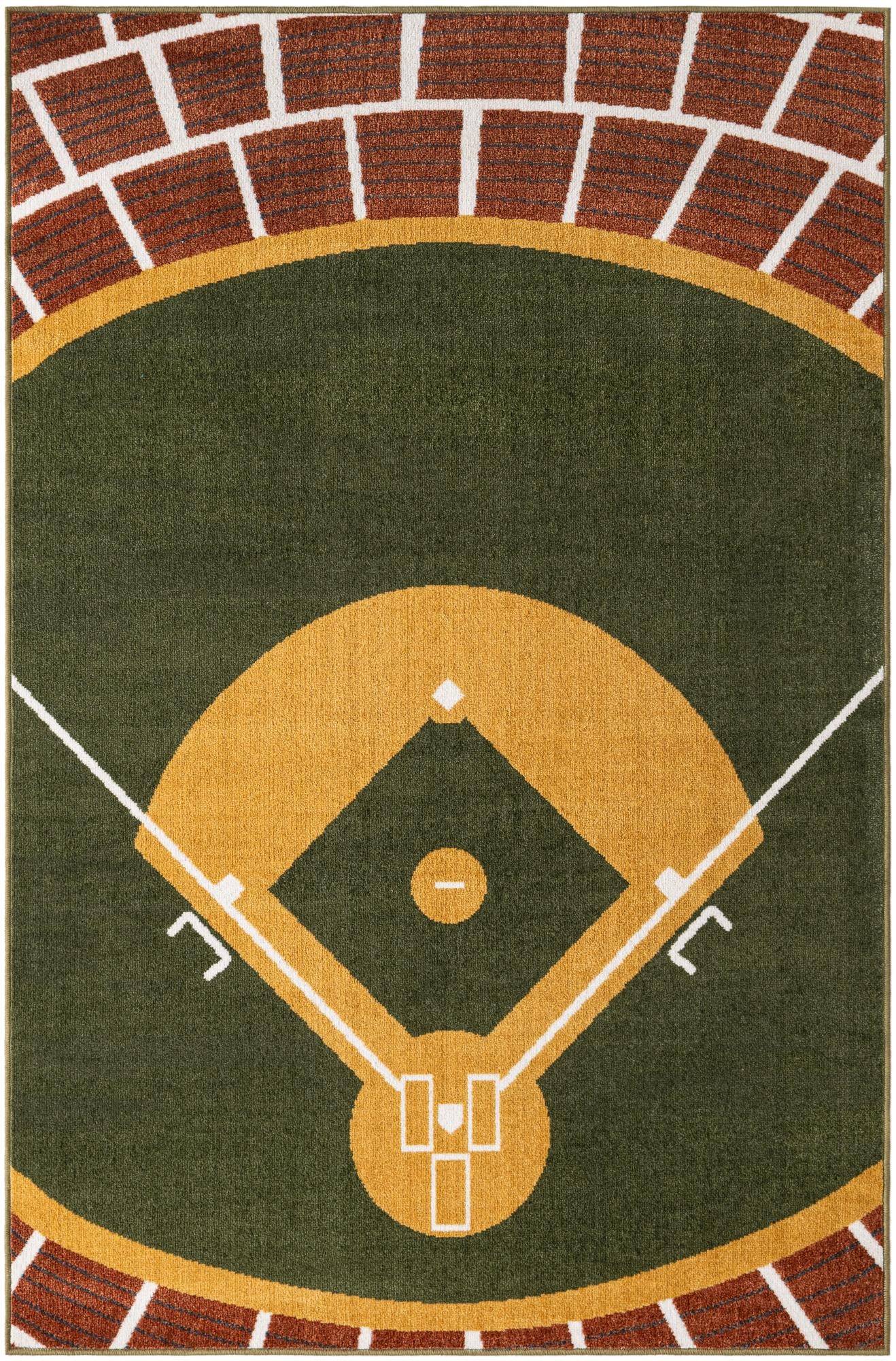 4' x 6' Sports Washable Rug