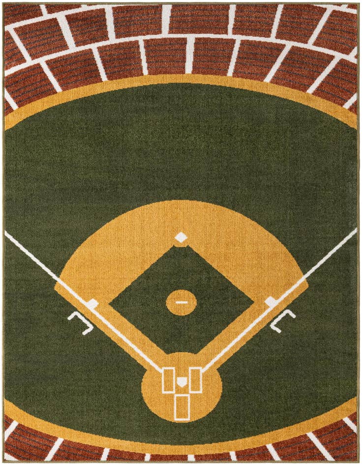 Detail image of 4' x 6' Sports Washable Rug