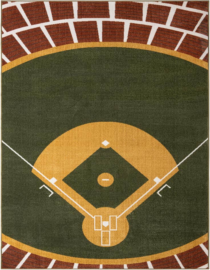 Detail image of 6' x 9' Sports Washable Rug