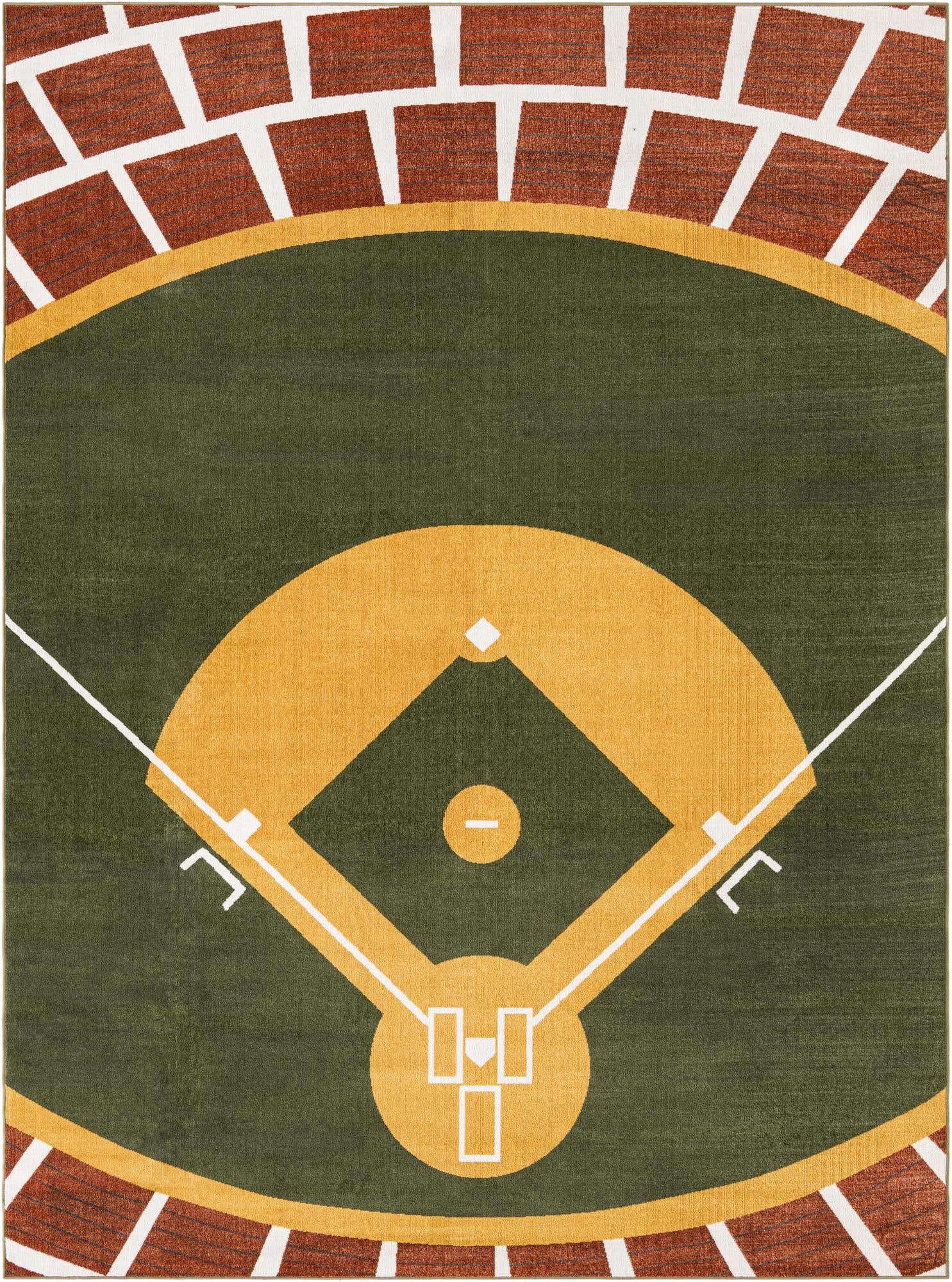 9' x 12' Sports Washable Rug