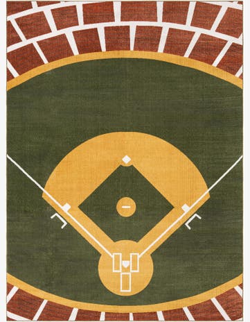 9' x 12' Sports Washable Rug