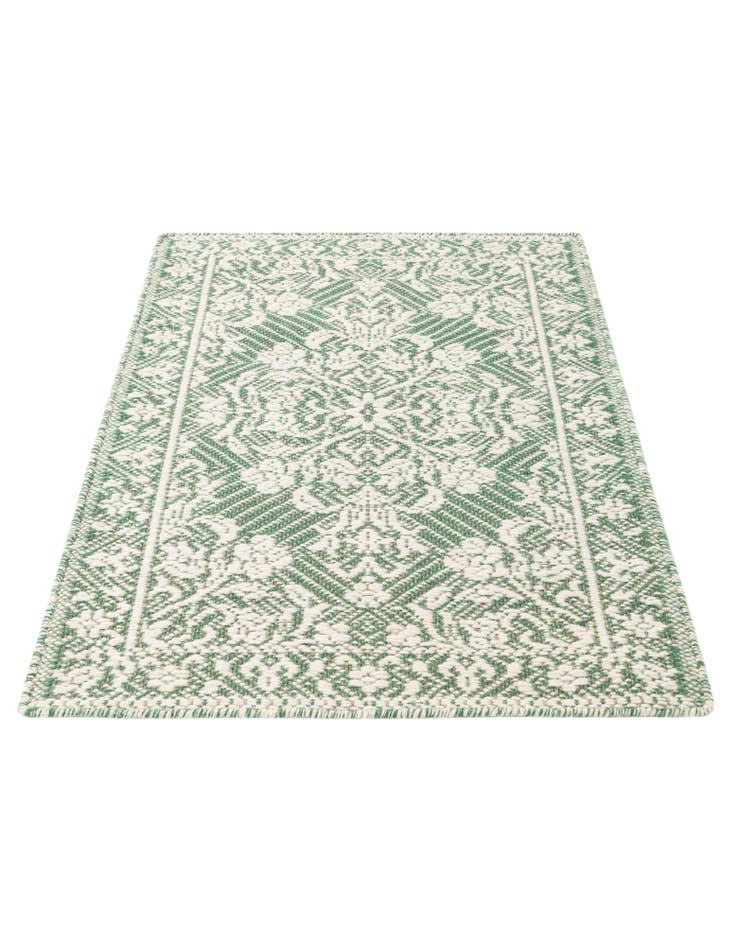 Detail image of 2' 4 x 3' 5  Hand Woven Lattice Wool Rug