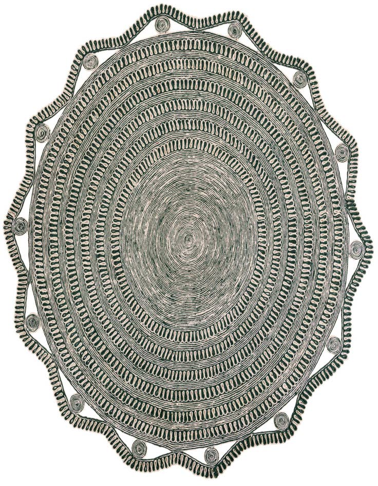 Detail image of 10' x 10' Braided Jute Round Rug