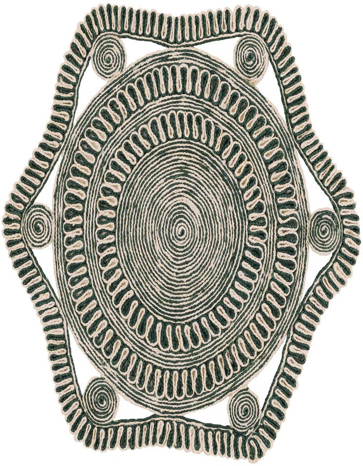 Detail image of 4' 1 x 4' 1  Hand Braided Jute Round Rug