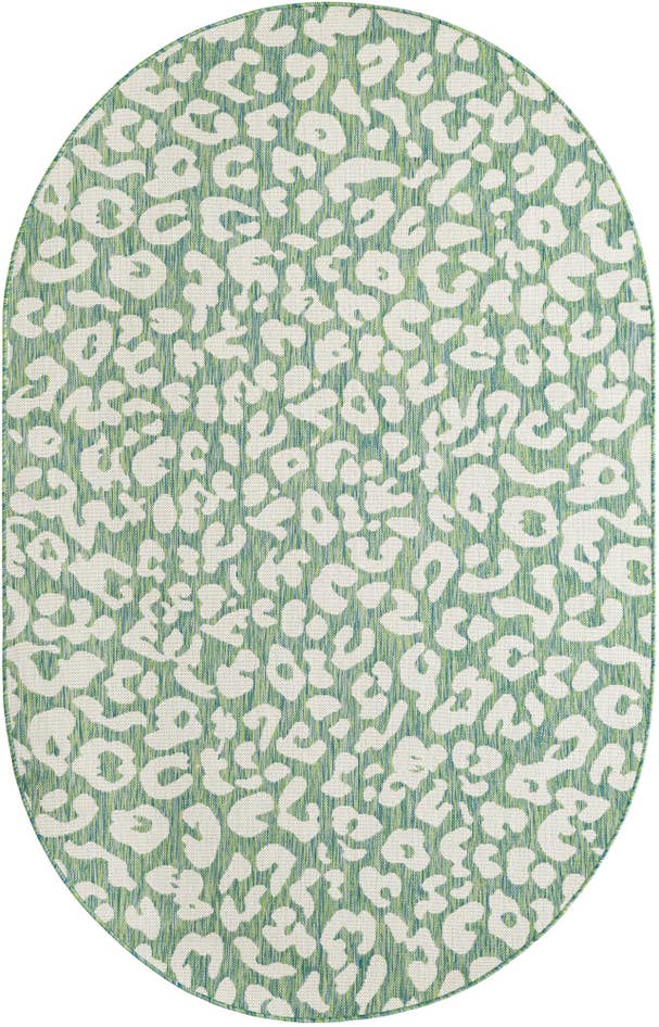 Detail image of 5' 3 x 8' Easy-Clean Safari Indoor / Outdoor Oval Rug