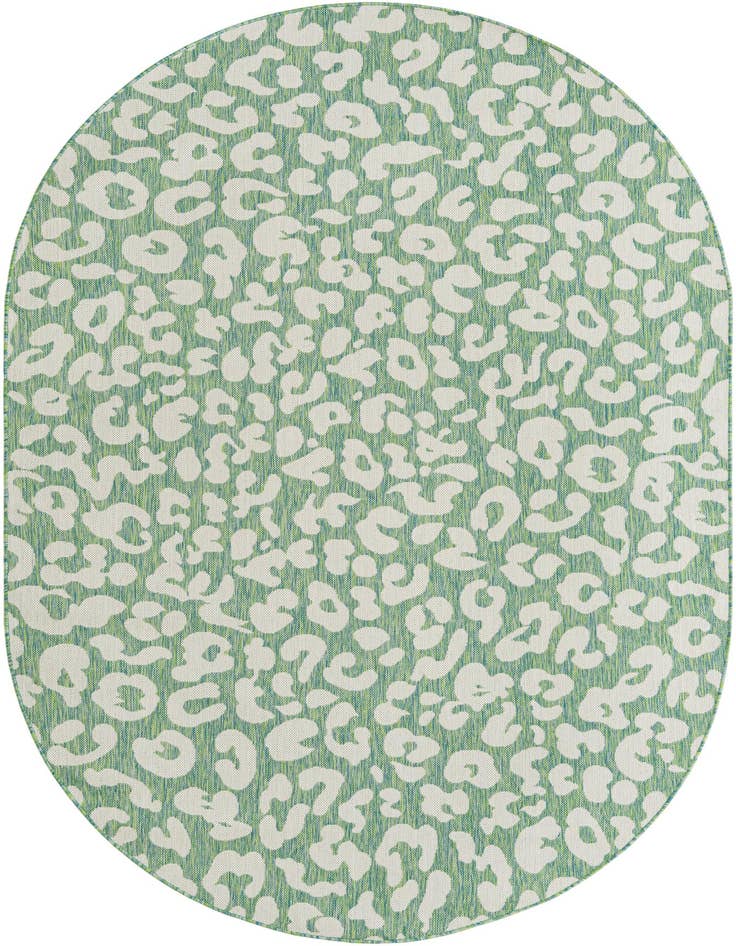 Detail image of 6' x 9' Easy-Clean Safari Indoor / Outdoor Oval Rug