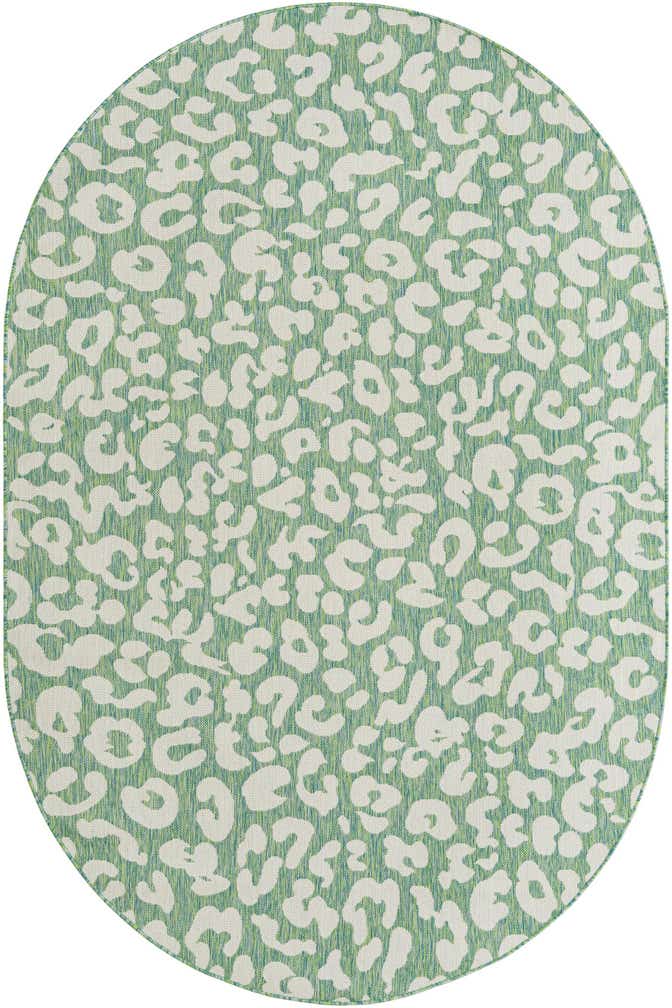 6' x 9' Easy-Clean Safari Indoor / Outdoor Oval Rug