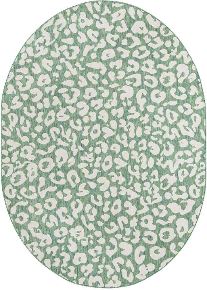 7' 10 x 10' Easy-Clean Safari Indoor / Outdoor Oval Rug