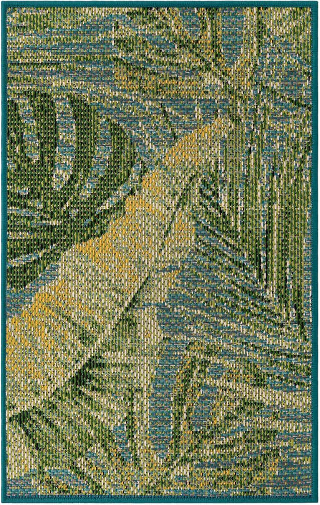 2' x 3' Easy-Clean Botanical Indoor / Outdoor Rug