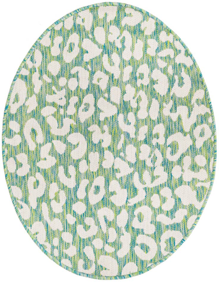Detail image of 3' x 3' Easy-Clean Safari Indoor / Outdoor Round Rug