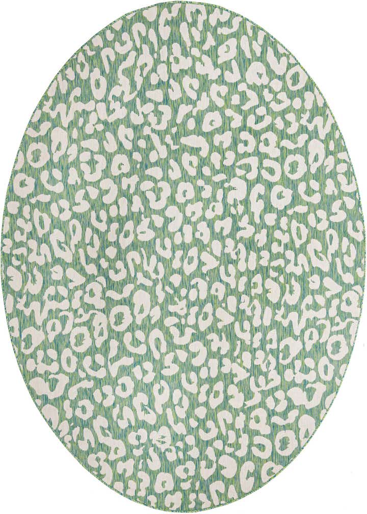 10' x 10' Easy-Clean Safari Indoor / Outdoor Round Rug