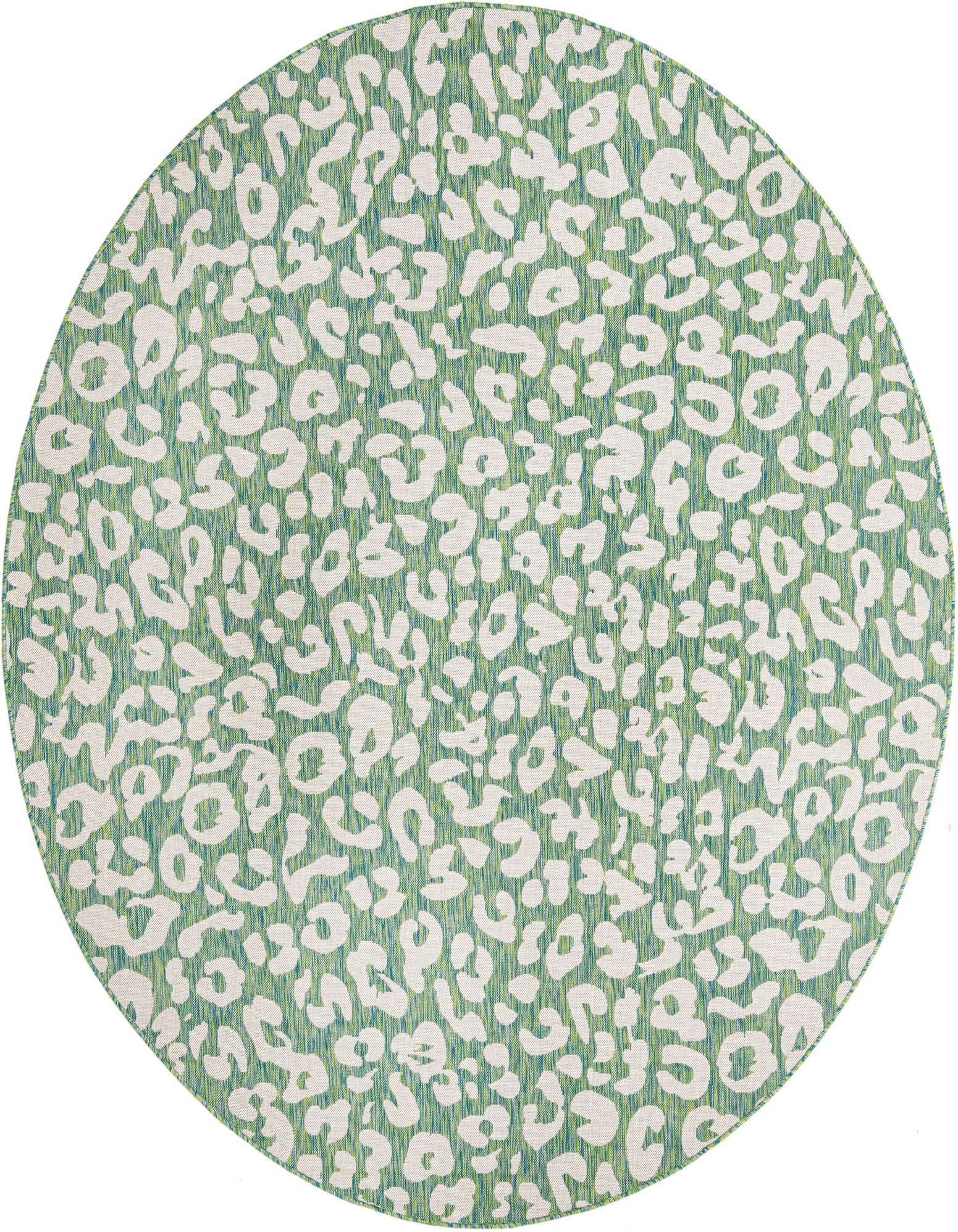 10' x 10' Easy-Clean Safari Indoor / Outdoor Round Rug