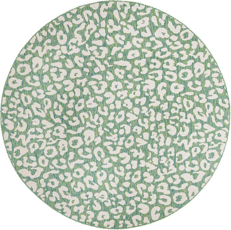 Detail image of 10' x 10' Easy-Clean Safari Indoor / Outdoor Round Rug