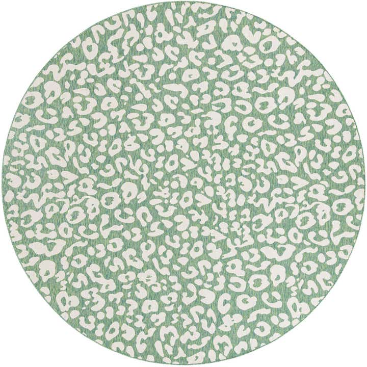 12' x 12' Easy-Clean Safari Indoor / Outdoor Round Rug