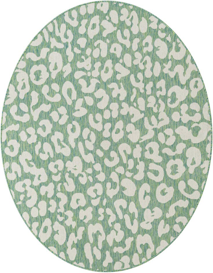 Detail image of 6' x 6' Easy-Clean Safari Indoor / Outdoor Round Rug