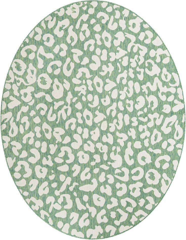 Detail image of 7' 10 x 7' 10 Easy-Clean Safari Indoor / Outdoor Round Rug