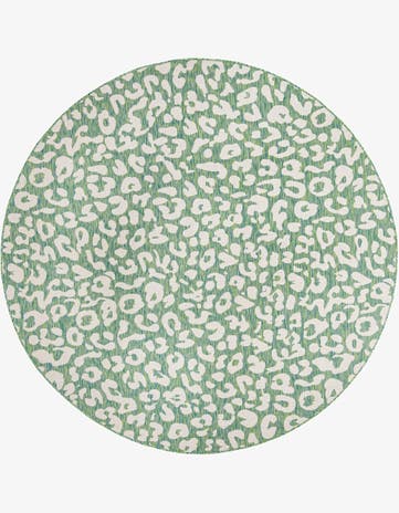 10' x 10' Easy-Clean Safari Indoor / Outdoor Round Rug