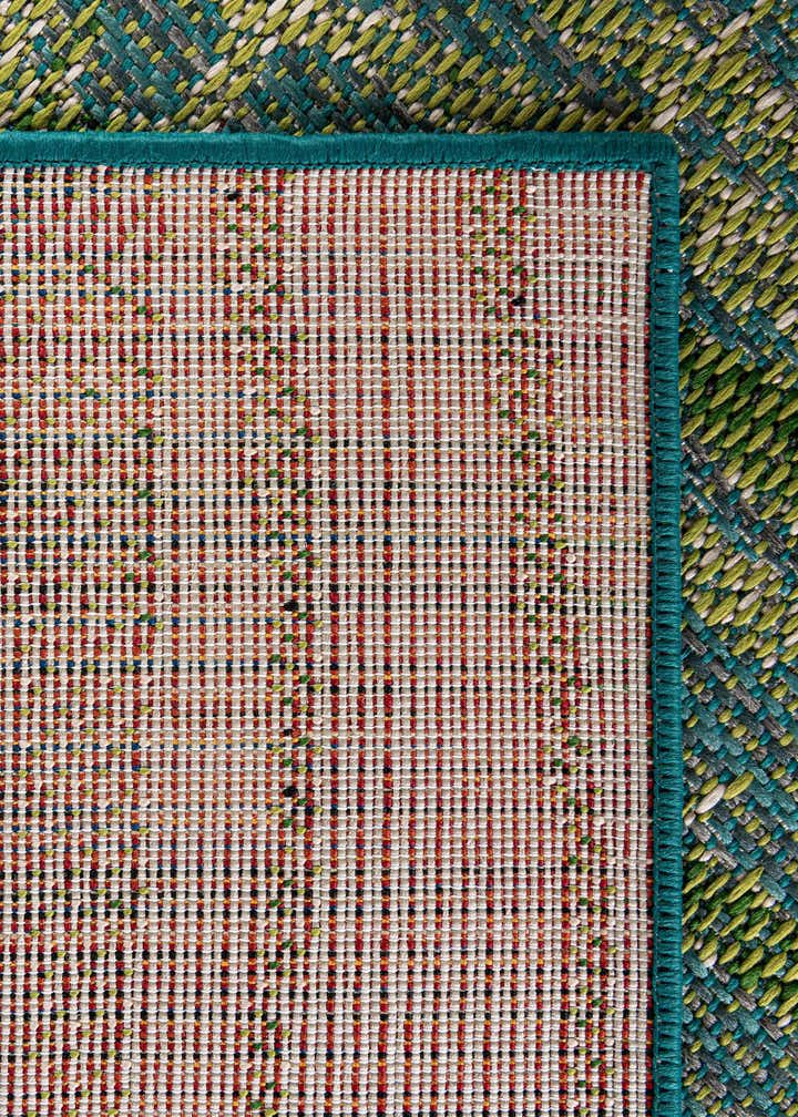 7' 10 x 7' 10 Easy-Clean Botanical Indoor / Outdoor Square Rug