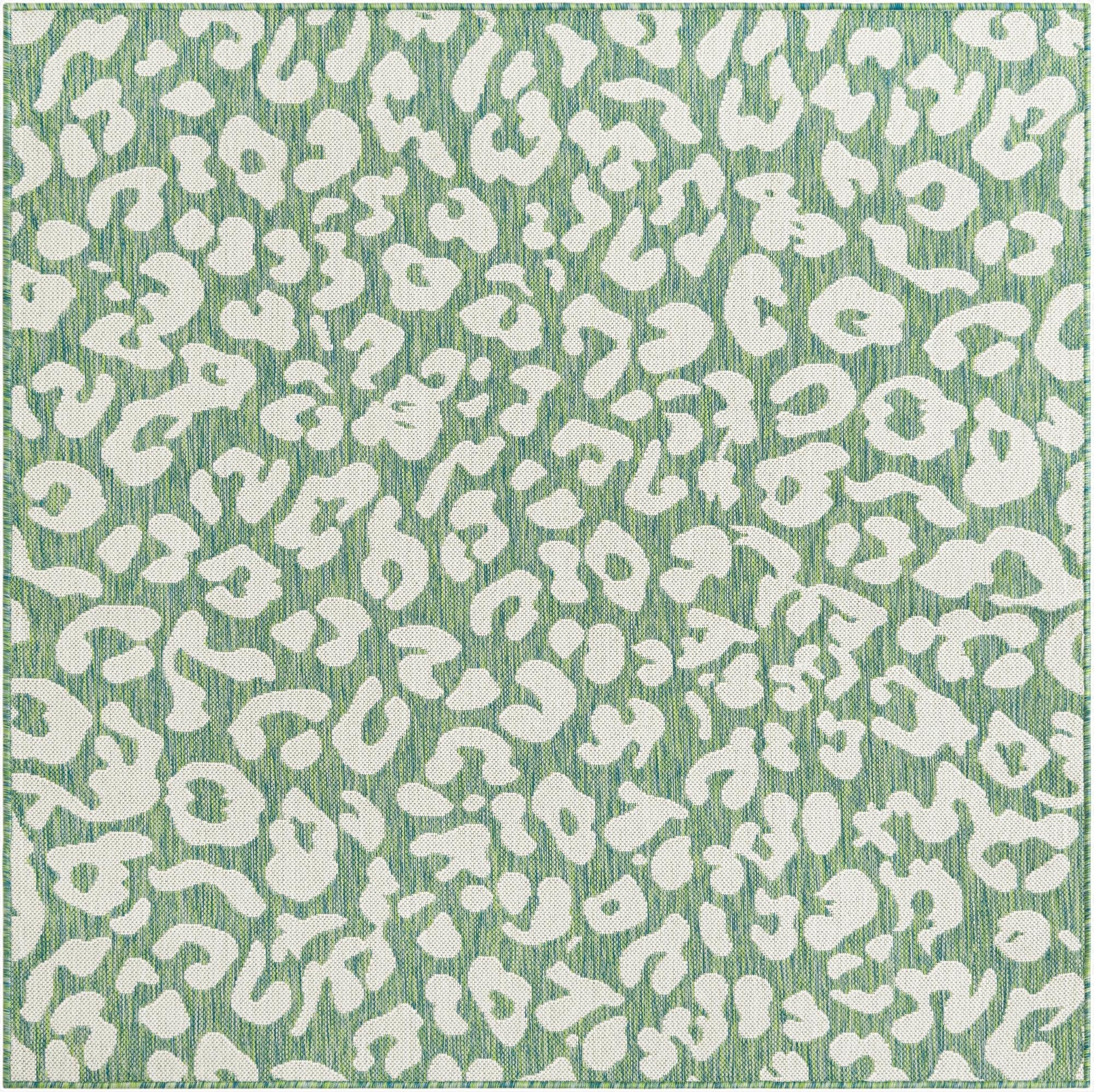 5' 3 x 5' 3  Washable Safari Indoor / Outdoor Square Rug